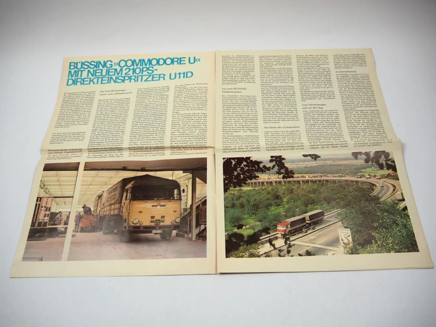 Büssing im Bild IAA ´65 LKW Commodore U Omnibusse Zeitschrift 03/1965