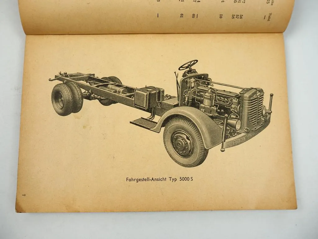 Büssing NAG 4500 5000 S A T Nutzkraftwagen LKW Ersatzteilliste 1948