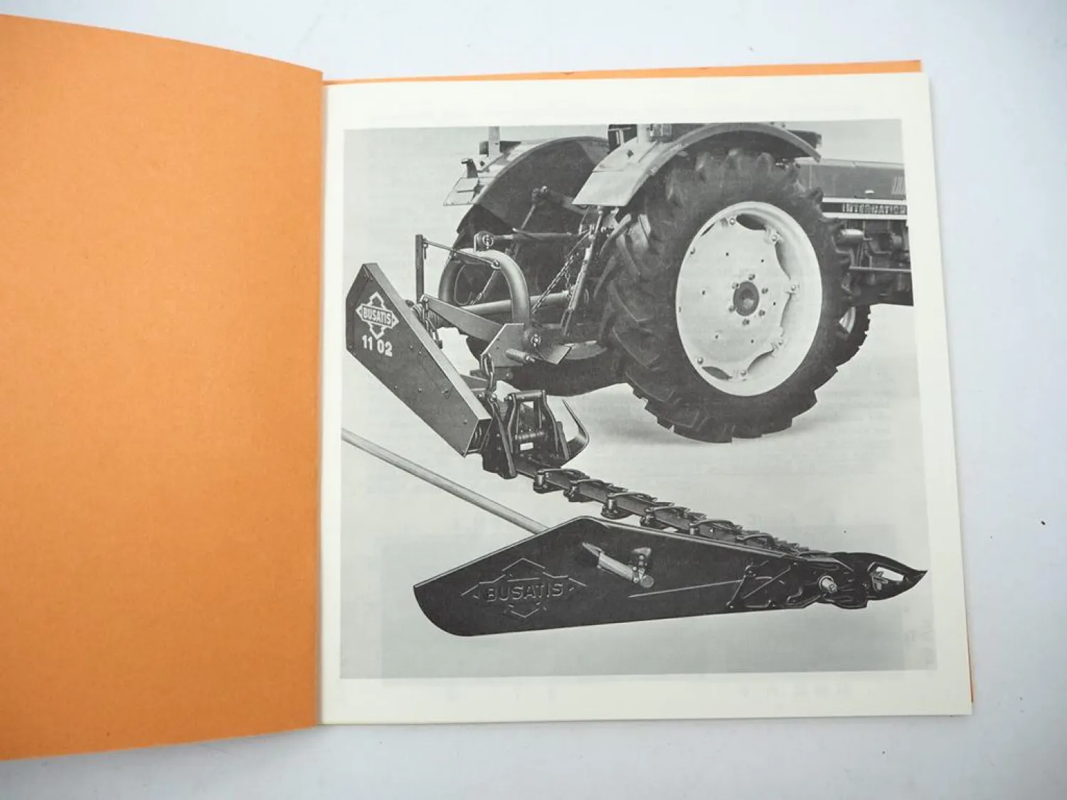 Busatis 1102 Mähwerk Dreipunktanbau f. IHC MF Betriebsanleitung Ersatzteilliste