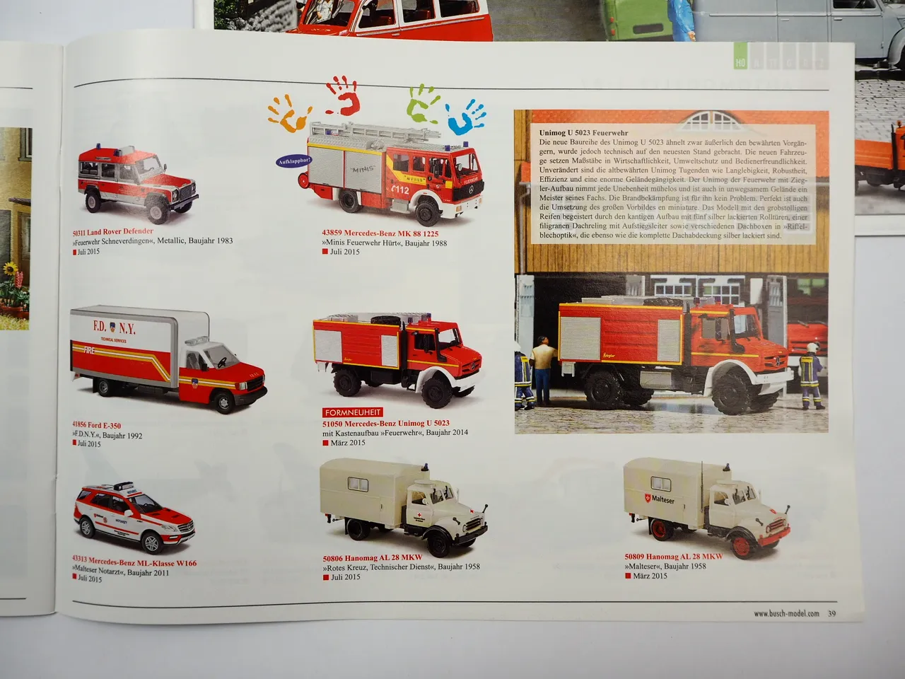 Busch Automodelle Modellwelten Modellbahn 2014 - 2016 6 Kataloge / Prospekte