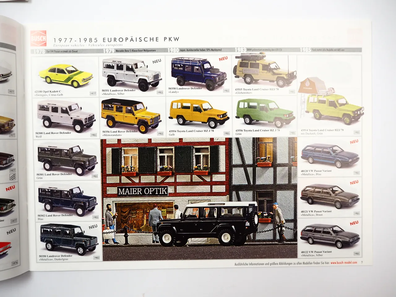 Busch Automodelle Modellwelten Modellbahn 2014 - 2016 6 Kataloge / Prospekte