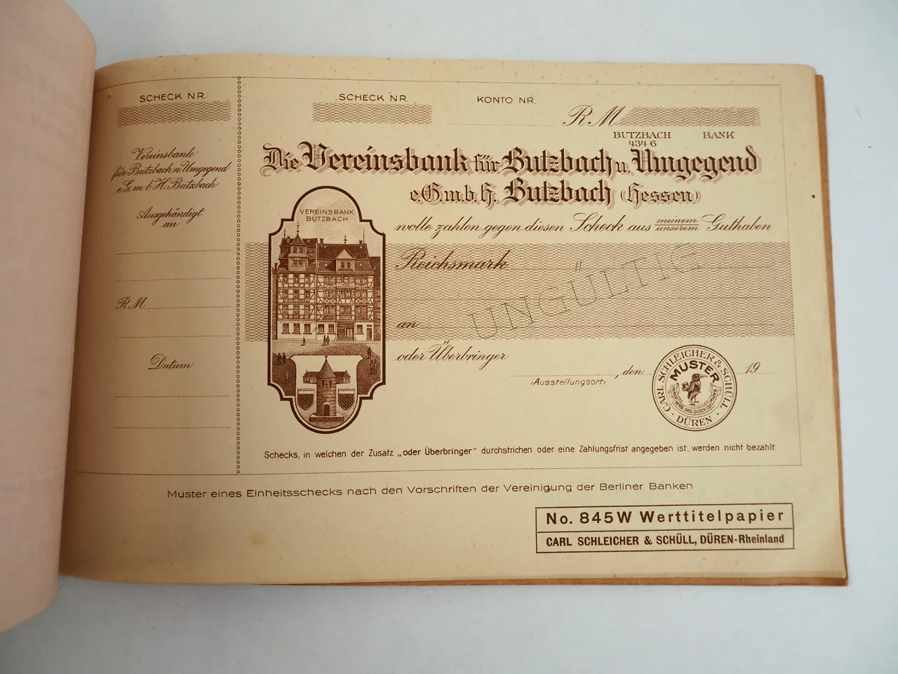 Carl Schleicher & Schüll Düren Rhld. Musterbuch Briefpapier Schokolade Bier ca 1925