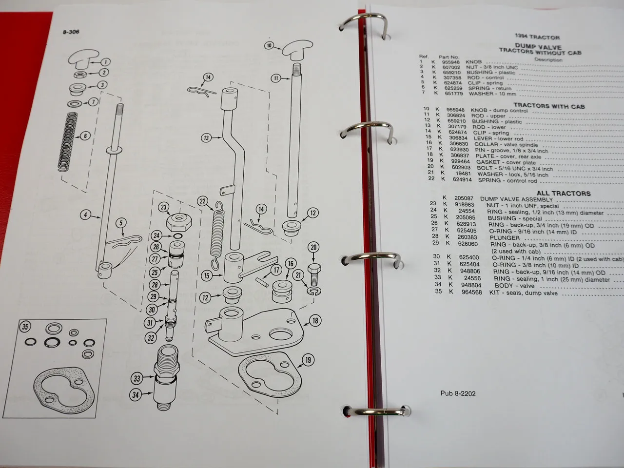 Case 1394 David Brown Tractor Parts Catalog Ersatzteilliste englisch Stand 1985