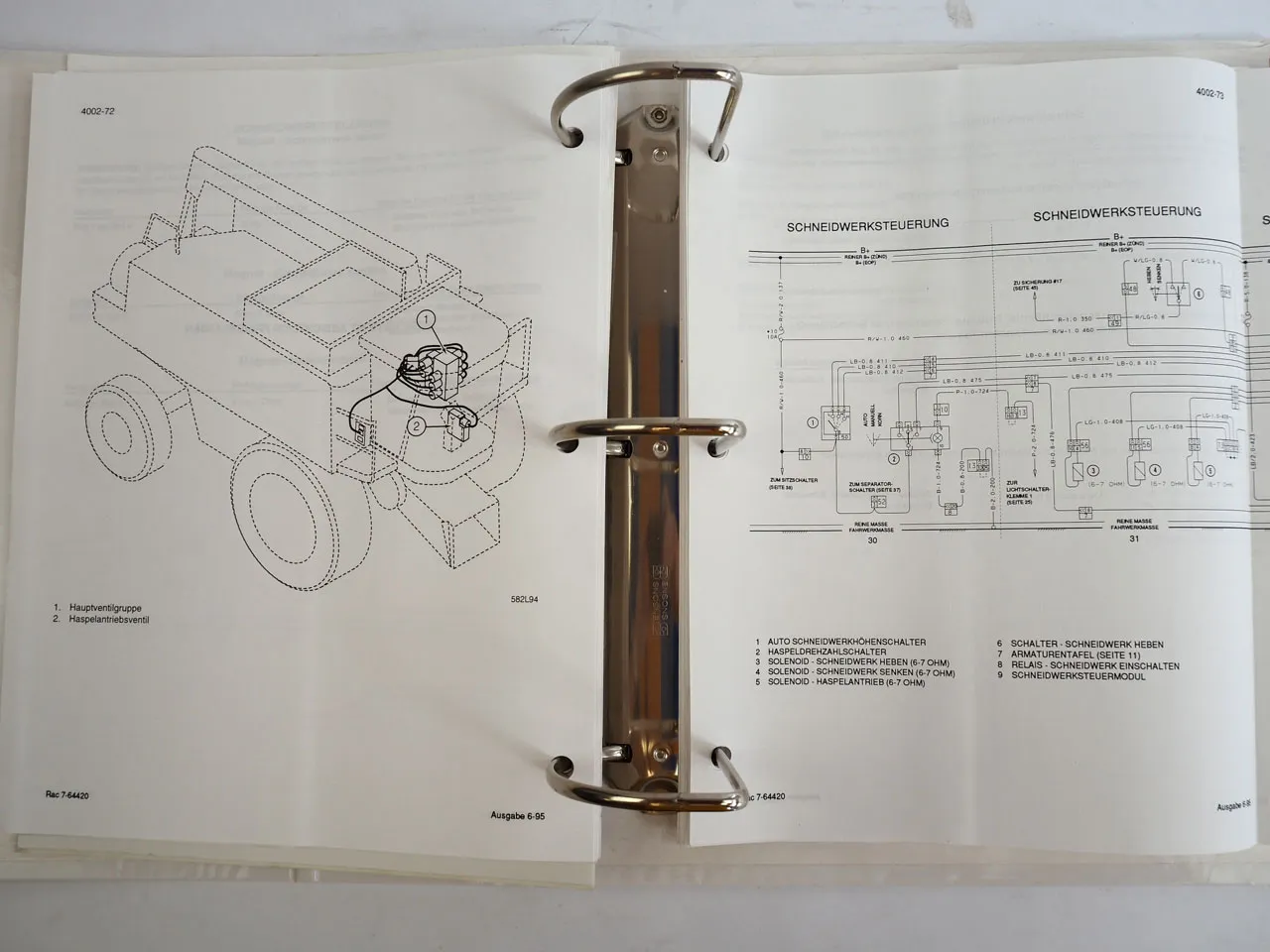 Case 2166 2188 Axial Flow Mähdrescher Service Training Hydraulik Elektrik 1995