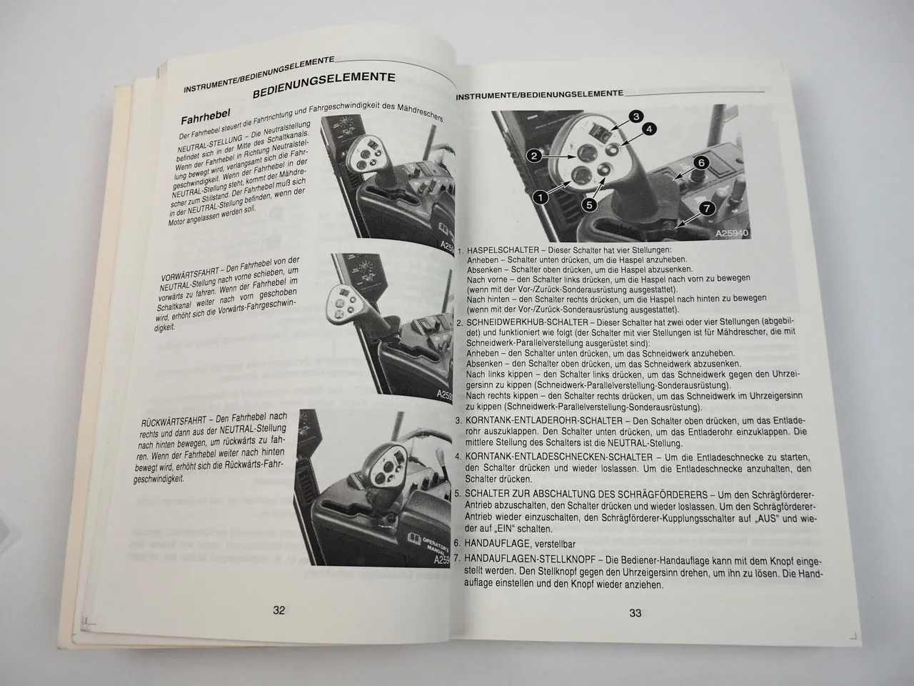 Case 2166 Axial Flow Mähdrescher Betriebsanleitung 02/1996