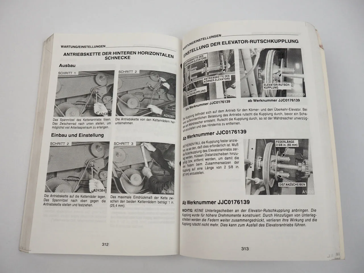 Case 2166 Axial Flow Mähdrescher Betriebsanleitung 02/1996