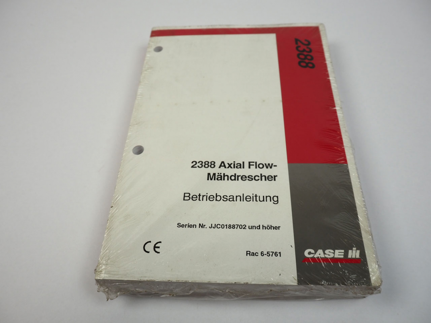 Case 2388 Axial Flow Mähdrescher Betriebsanleitung 1999 ...