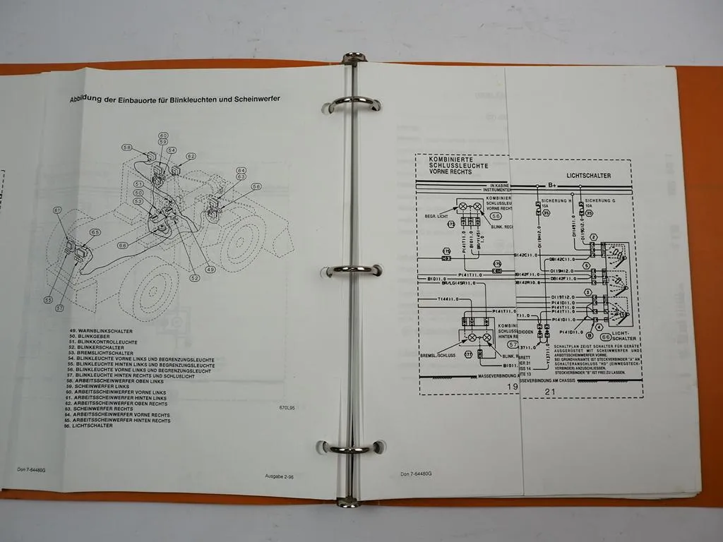 Case 921B Lader Werkstatthandbuch Fehlersuche Schaltplan Schematic Set 1996