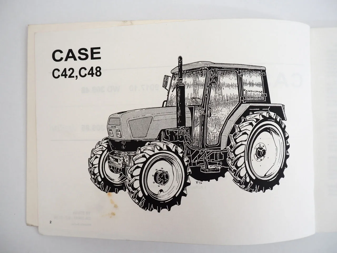 Case C42 C48 Allrad Compact Traktor Betriebsanleitung 1995 WD 308.48 + WD 308.85