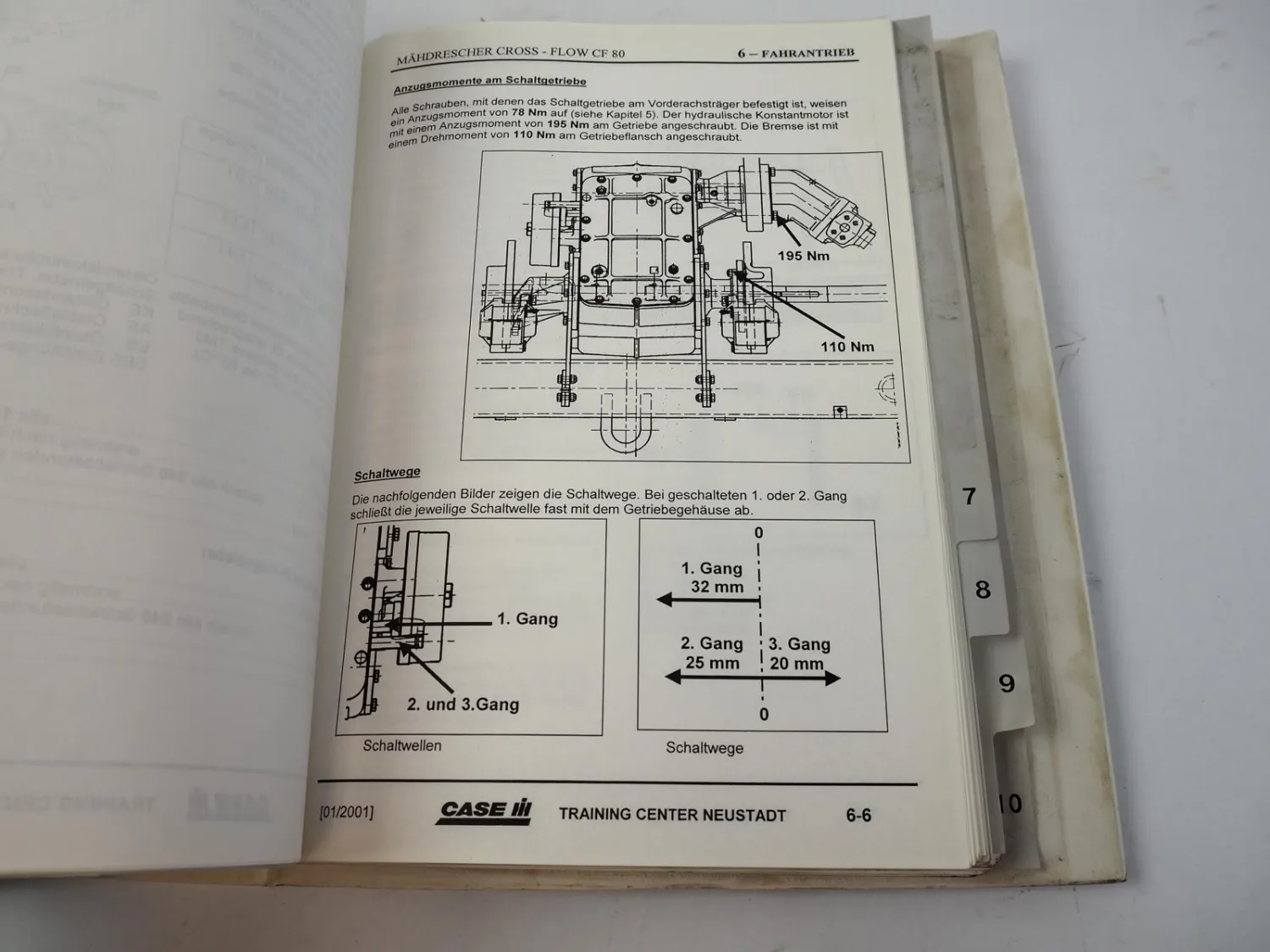 Case CF80 Cross Flow Mähdrescher Service Training 2000 Werkstatthandbuch