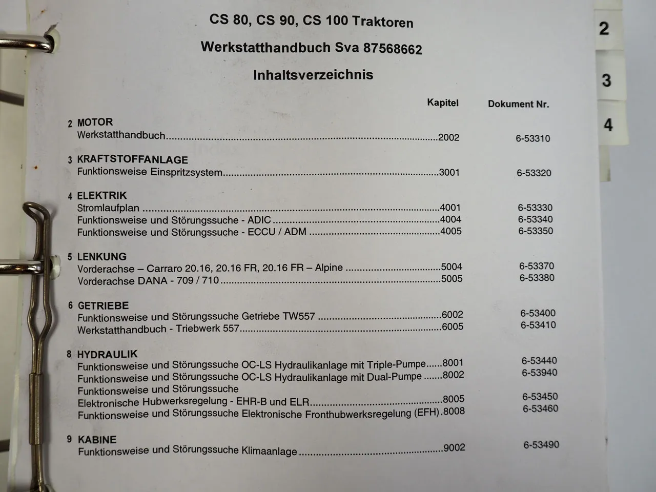 Case CS80 CS90 CS100 Traktor Reparaturanleitung Werkstatthandbuch 2006