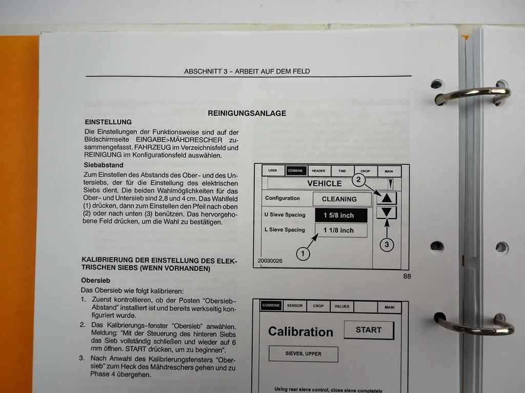 Case IH AFX8010 Mähdrescher Betriebsanleitung Bedienungsanleitung Wartung