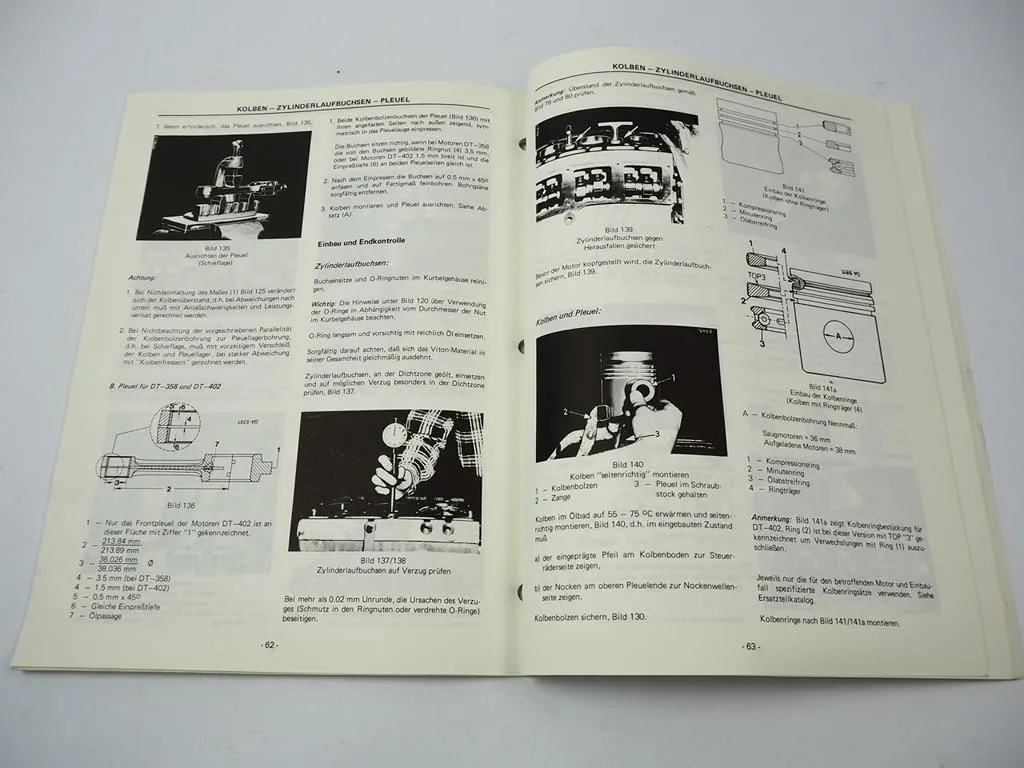 Case IHC D155 179 206 239 246 268 310 DT358 402 Dieselmotor Werkstatthandbuch
