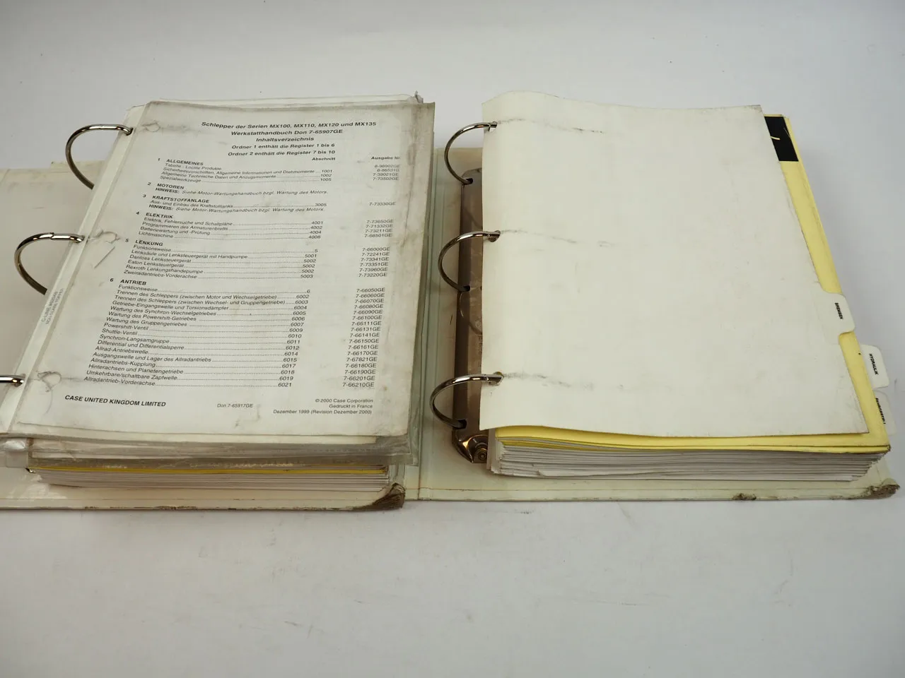 Case Maxxum MX 100 110 120 135 Werkstatthandbuch Reparatur 1999 2000