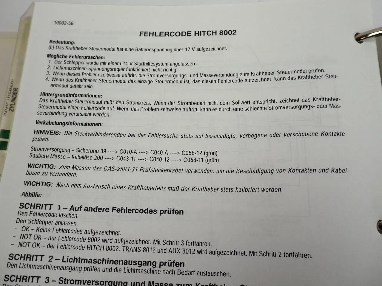 Case MX 180 200 220 240 270 Magnum Werkstatthandbuch 2001