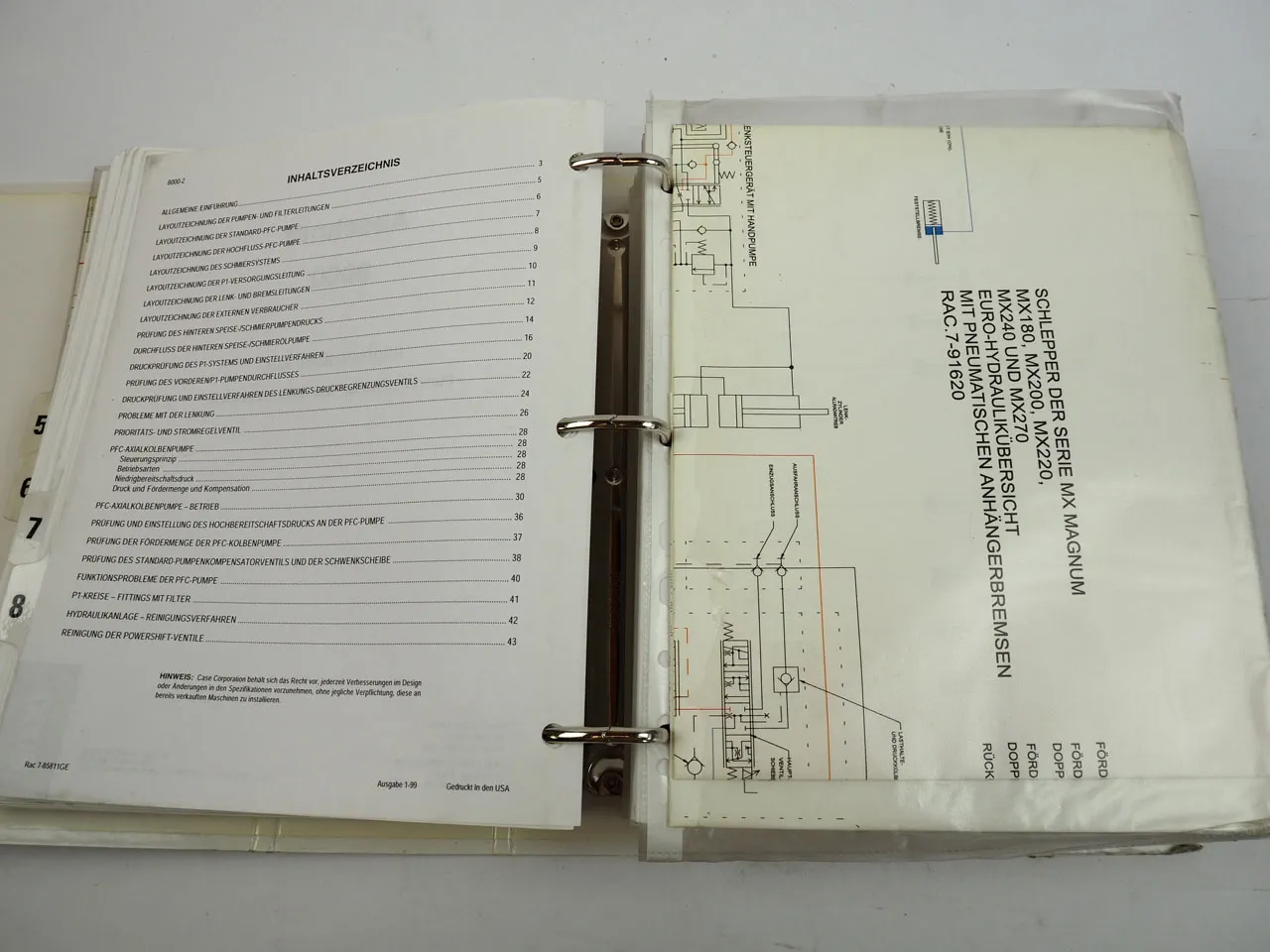 Case MX 180 200 220 240 270 Magnum Werkstatthandbuch 2001