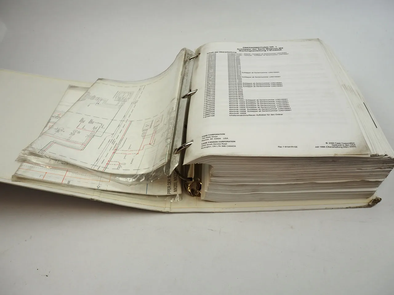 Case MX 180 200 220 240 270 Magnum Werkstatthandbuch Ergänzung ab JJA0105001