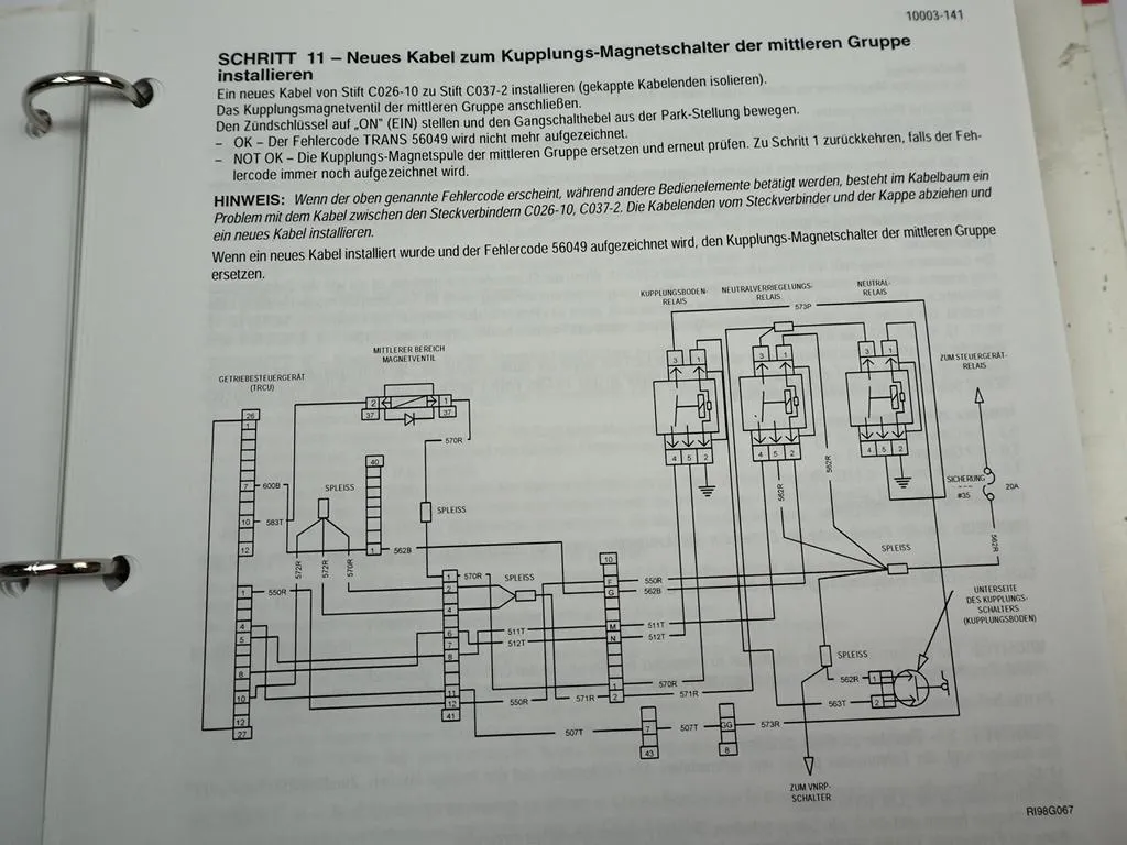 Case MX240 MX270 Werkstatthandbuch Getriebesteuerung 1998