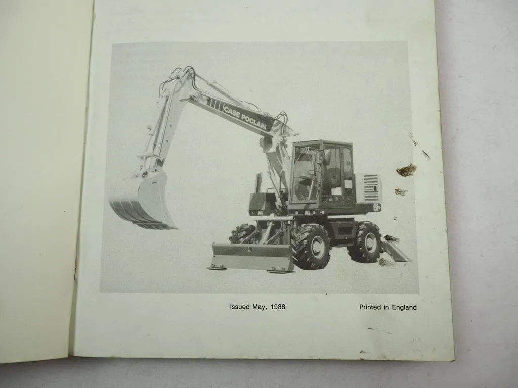 Case Poclain 61P Bagger Excavator and attachment Parts Catalog ETL 1988