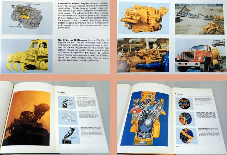 CAT Caterpillar program loader tractor grader dozer compactor dump truck ca 1975