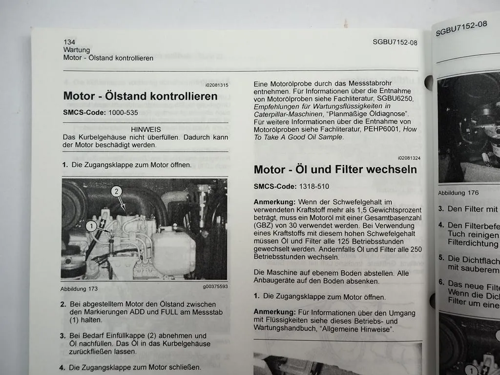 Caterpillar 301.5 301.6 301.8 Minibagger Kettenbagger Betriebsanleitung Wartung