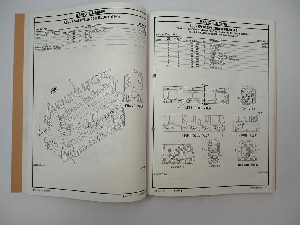 Caterpillar 3126B Industrial Engine for Claas Combine Parts Manual 2002
