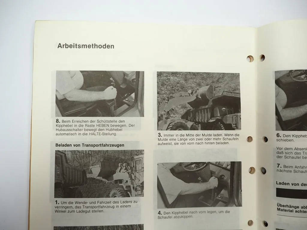 Caterpillar 950B 966D 980C Radlader Betriebsanleitung Bedienung 1981