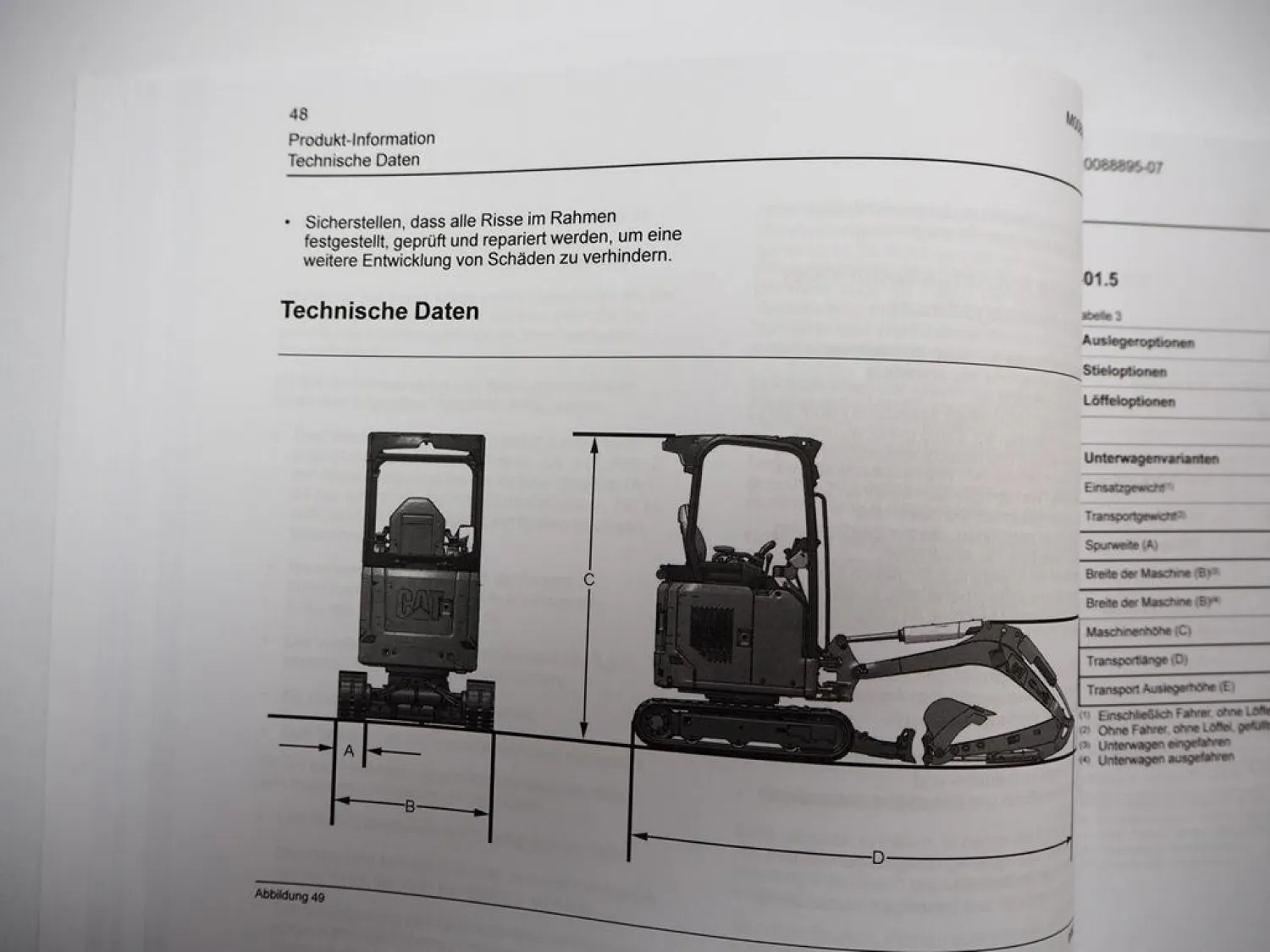 Caterpillar CAT 301.5 301.6 301.7 301.8 302 CR Minibagger Betriebsanleitung 2019