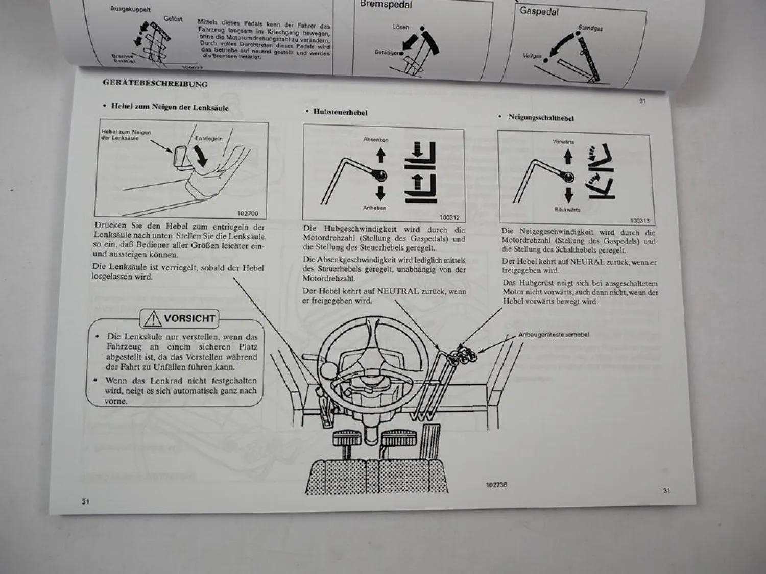 Caterpillar GP DP 15 18 20 25 30 35 K Gabelstapler Betriebsanleitung 1999
