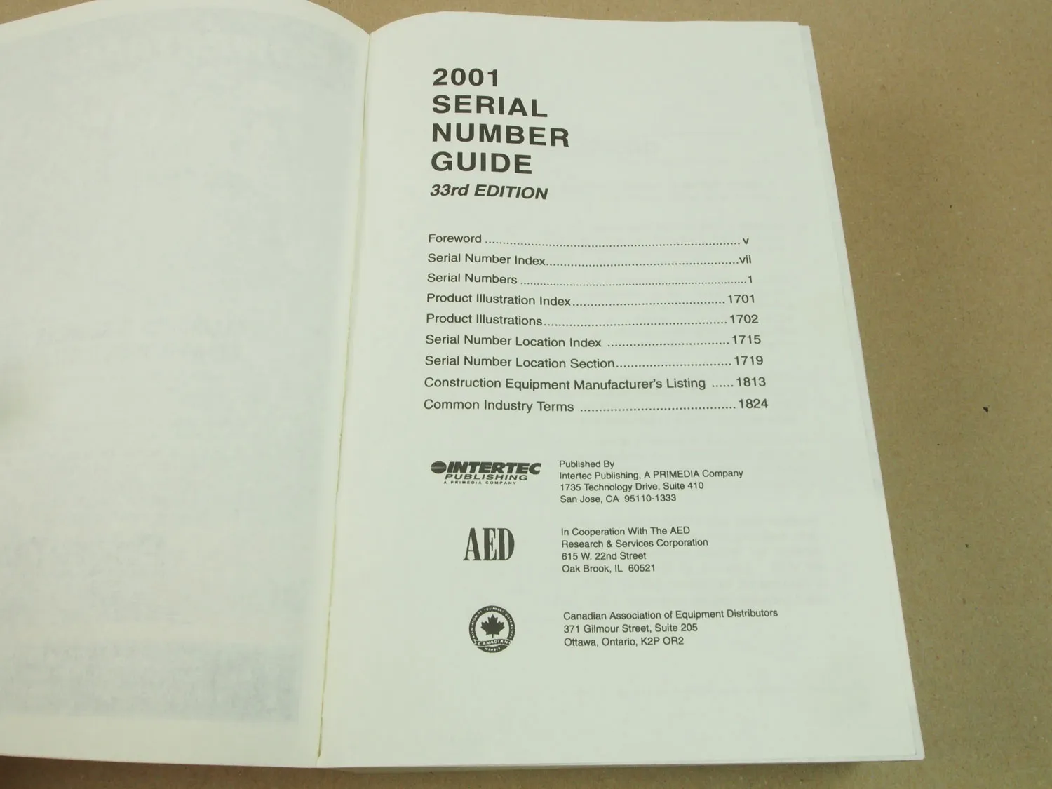 Caterpillar Performance Handbook Leistungshandbuch Serial Number Guide 2000/2001