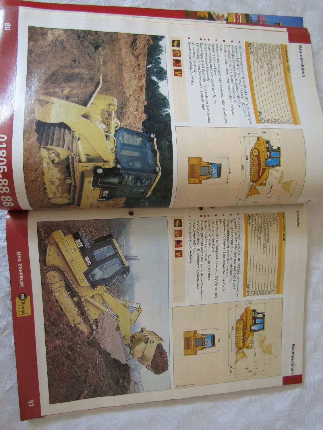 Caterpillar Zeppelin Lieferprogramm 2004/2005 und Zeitschrift Magazin 1/2004