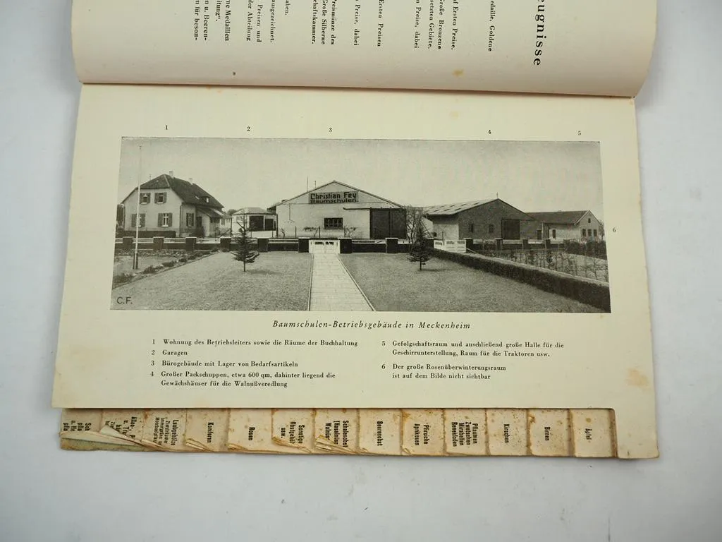 Christian Fey Meckenheim Das Baumschulbuch 1942 Katalog