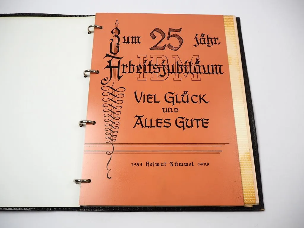Chronik Arbeitsjubiläum IBM Werk Sindelfingen 1953 bis 1978