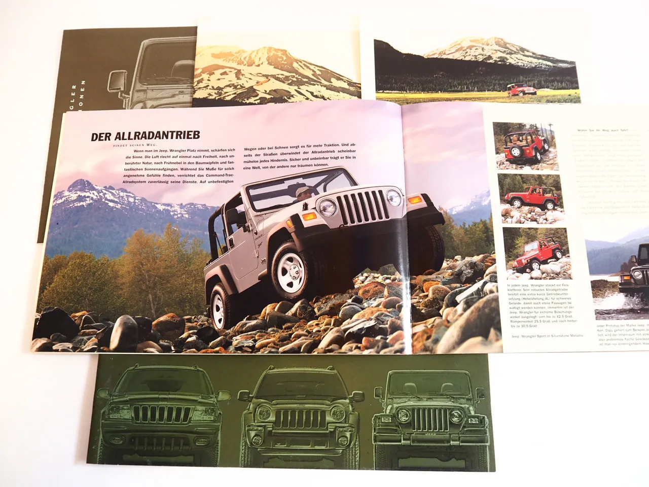 Chrysler Jeep Wrangler 5x Prospekt Technische Daten Ausstattung 1991 2002
