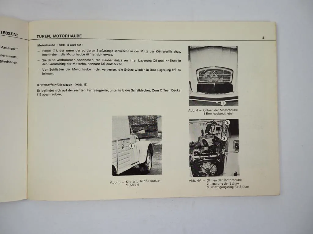 Citroen 250 400 Betriebsanleitung Wartung 1975