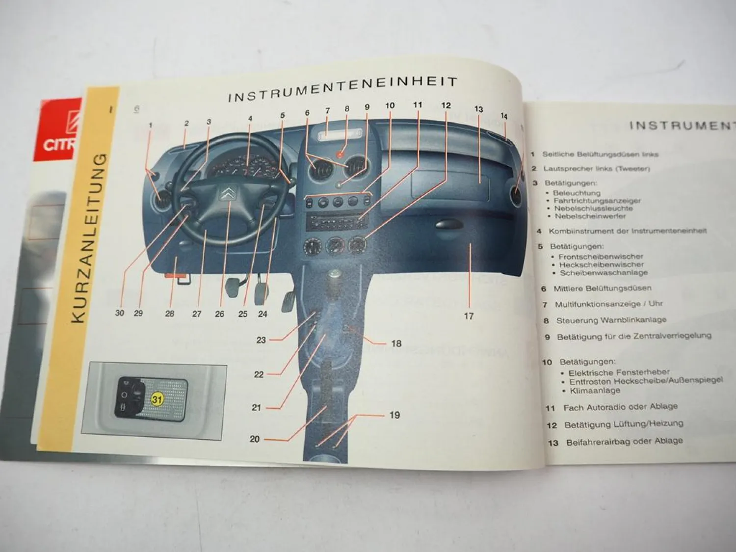 Citroen Berlingo 1 M59 Betriebsanleitung 10/2005 Bedienungsanleitung Bordbuch