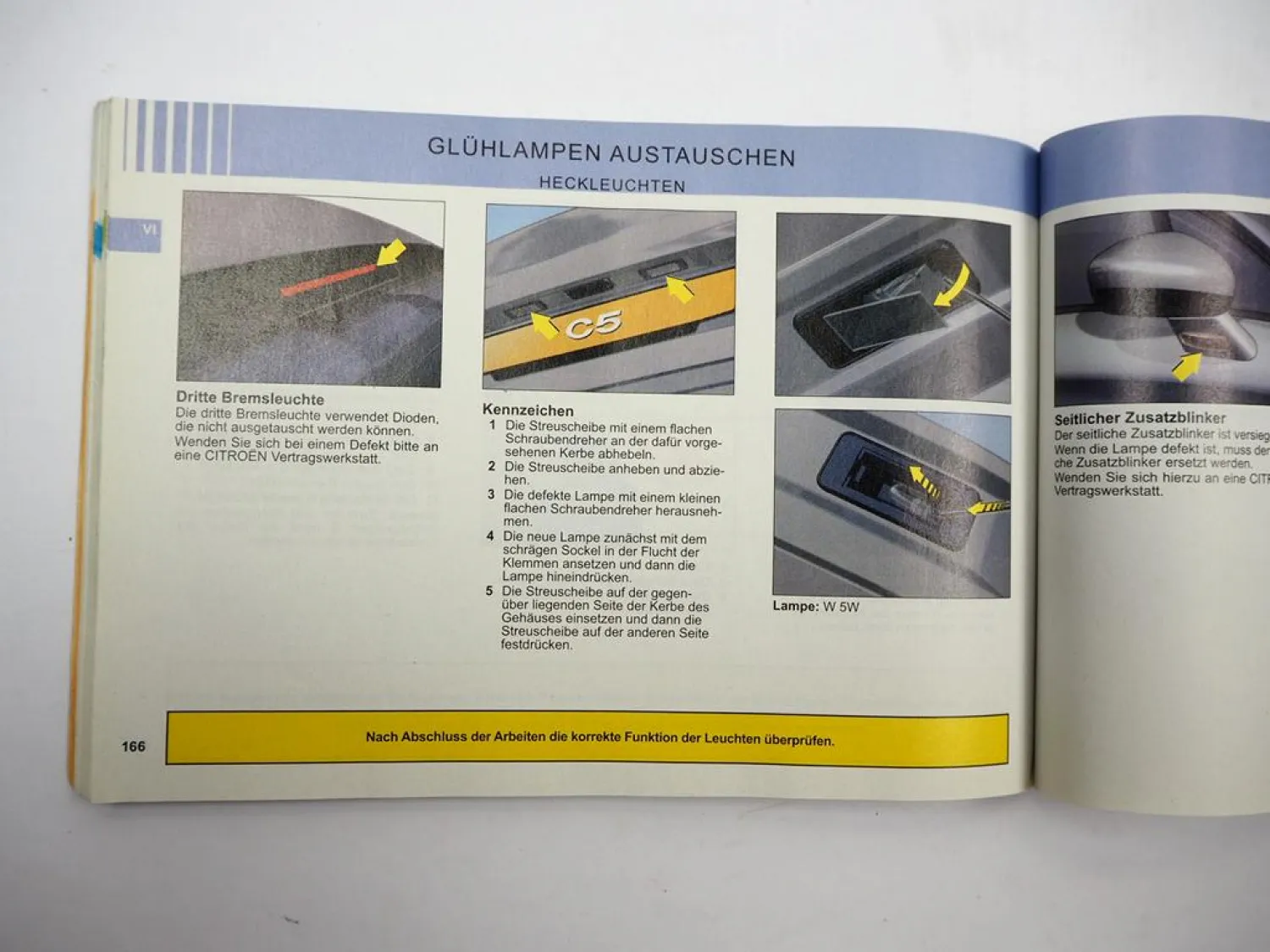 Citroen C5 Betriebsanleitung ab 2008 Bedienungsanleitung Bordbuch De 10/2007 X7