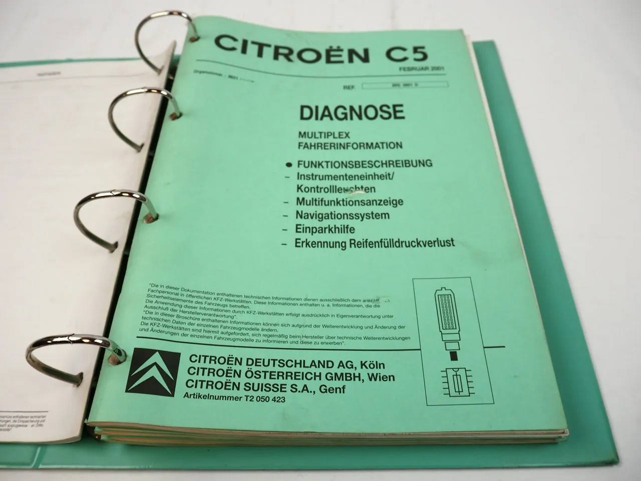 Citroen C8 Multiplex Diagnose Multiplex Kombiinstrument Diebstahlschutz ... 2001