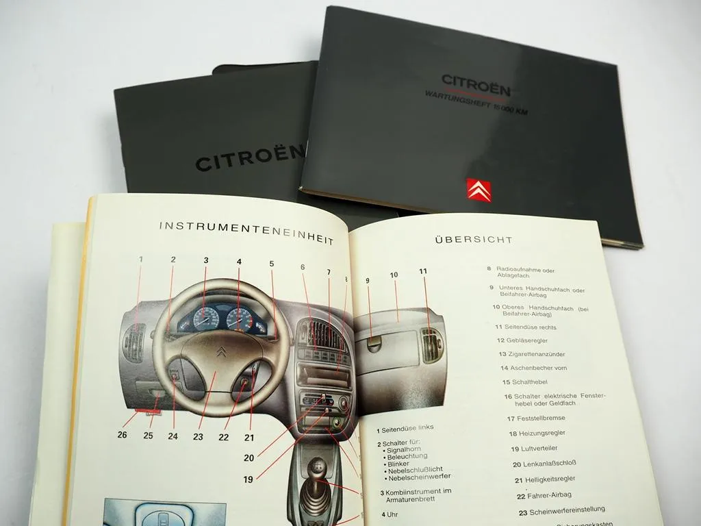 Citroen Saxo 1998 Betriebsanleitung Bedienungsanleitung Bordmappe 10 / 1997