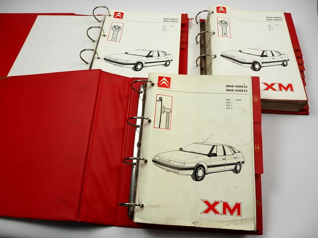 Citroen XM Y3 Karosserie & Mechanik Werkstatthandbuch Reparaturanleitung 1989