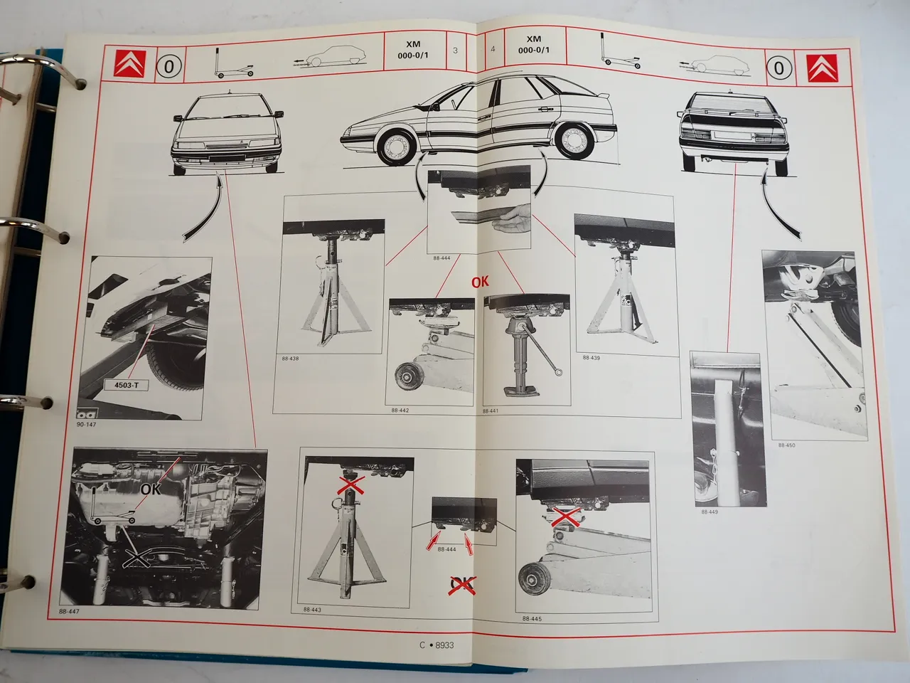 Citroen XM Y3 Karosserie Werkstatthandbuch Reparaturanleitung 1989 - 1994