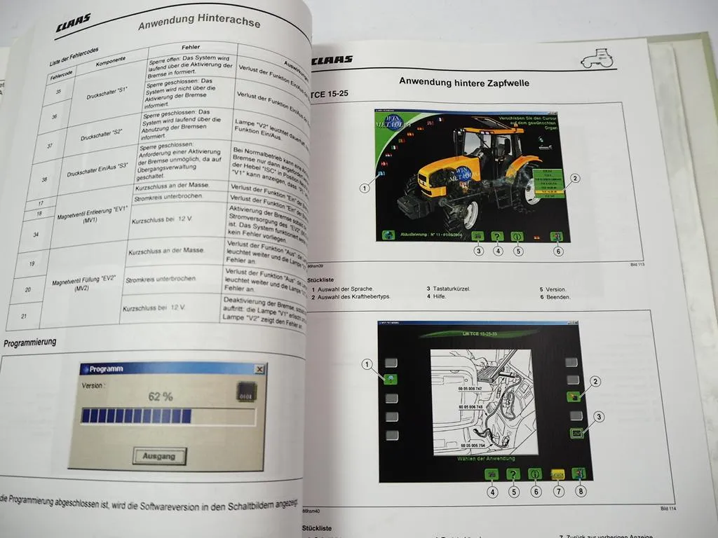 Claas Ares 806 816 826 836 Traktor Werkstatthandbuch Kap.F-J Schaltplan Elektrik