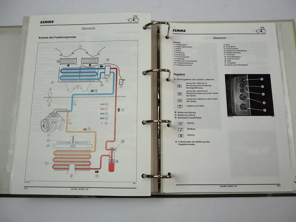 Claas Ares 806 816 826 836 Traktor Werkstatthandbuch Kap.F-J Schaltplan Elektrik