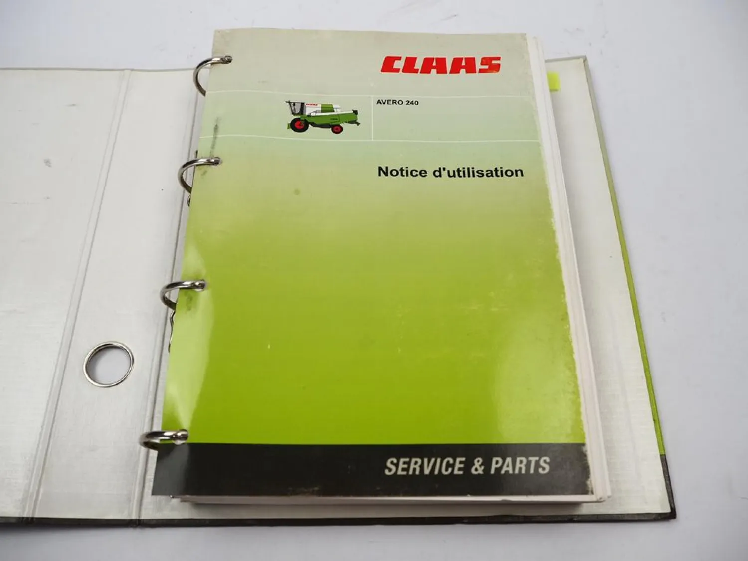 Claas Avero 240 Type 451 + C 370 430 490 Notice dutilisation entretien 2009/10