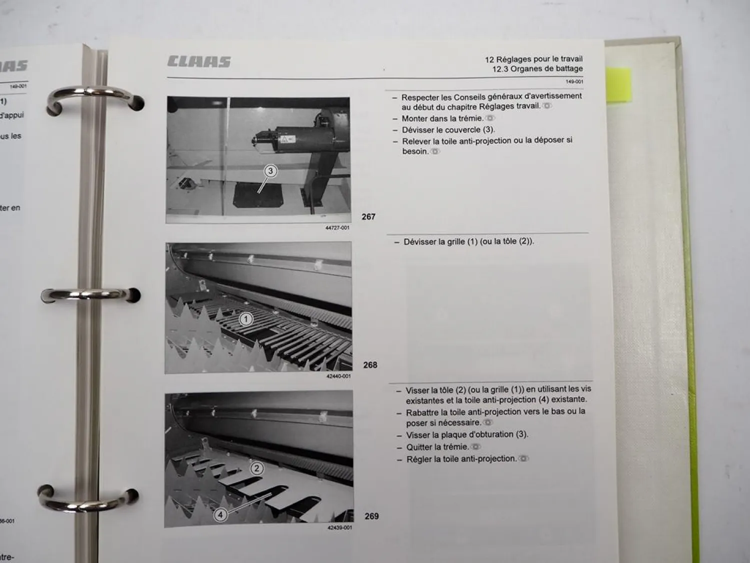 Claas Avero 240 Type 451 + C 370 430 490 Notice dutilisation entretien 2009/10