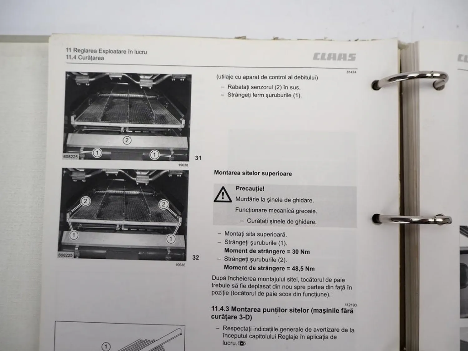 Claas Avero 240 Type 451 Instructiuni de utilizare 2010 Rumänisch