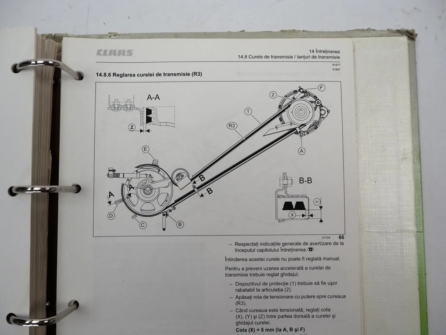 Claas Avero 240 Type 451 Instructiuni de utilizare 2010 Rumänisch