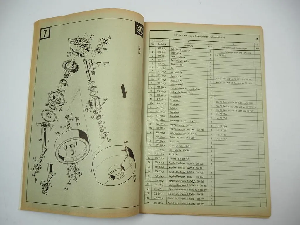 Claas CHP410 Hochdruck Presse Pickup Ersatzteilliste Ersatzteilkatalog 1971