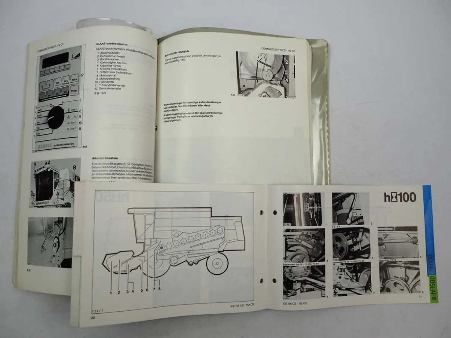 Claas Commandor 112 114 115 116 CS Instruktionsbok 1986 Schwedisch