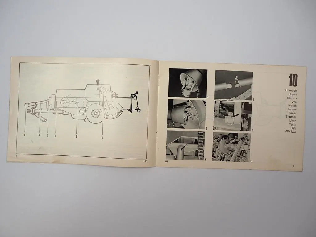 Claas Dominant Constant Markant Trabant Presse Schmierplan 1972